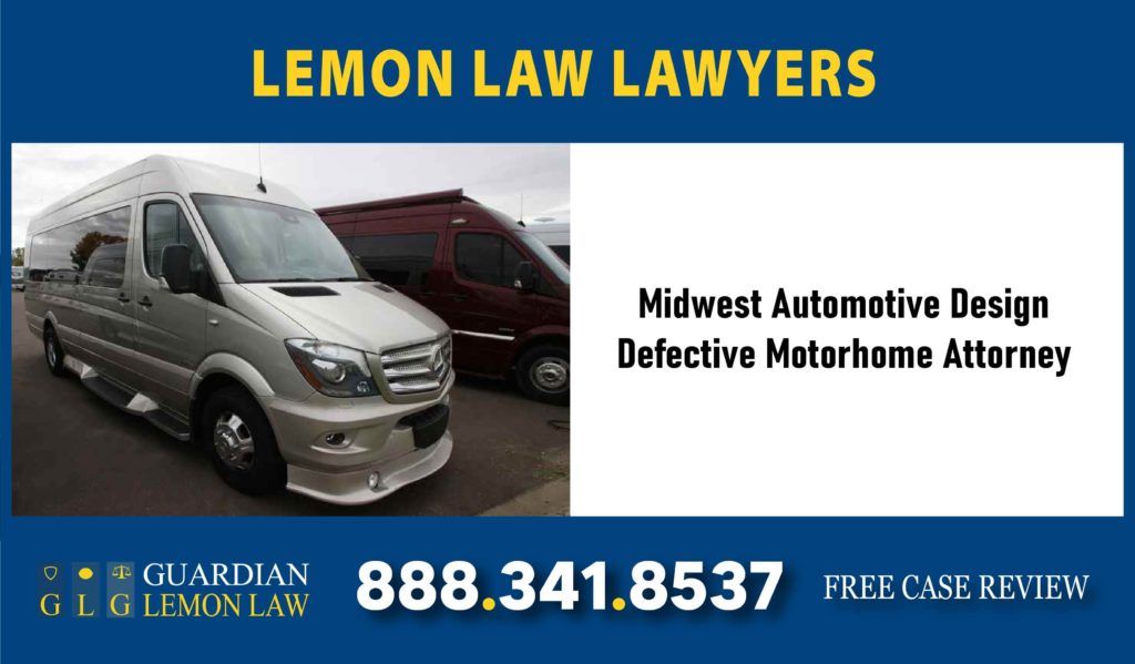Midwest Automotive Design Defective Motorhome Attorney lawyer sue