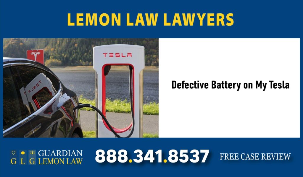 defective battery tesla lawyer lemon recall lawsuit sue return