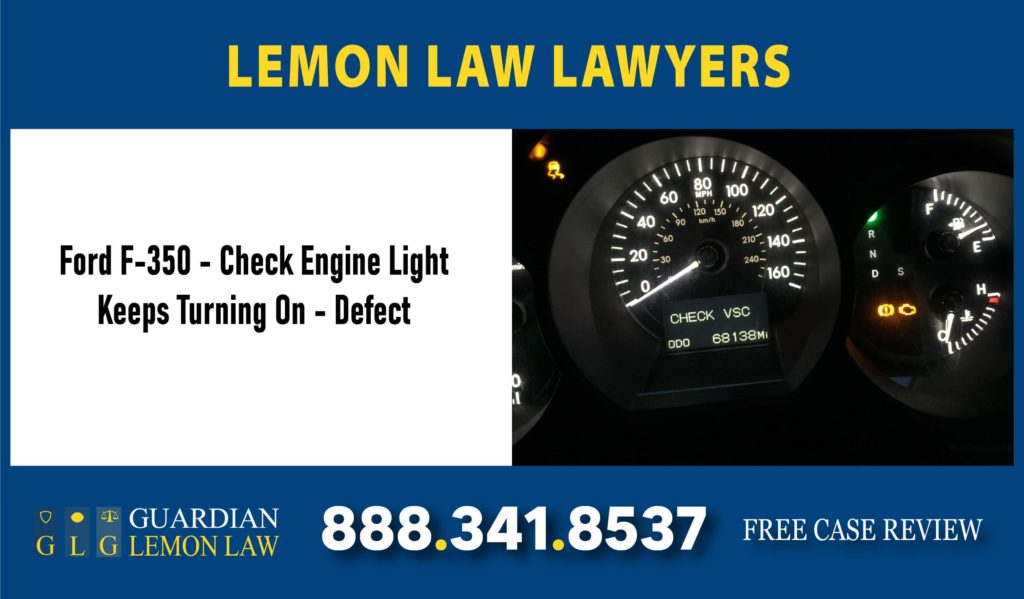 Ford F350 Check Engine Light Keeps Turning On Defect California