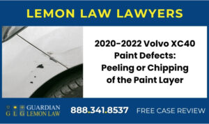 2020-2022 Volvo XC40 Paint Defects Peeling or Chipping of the Paint Layer - Lemon Lawsuit Attorney sue lawyer
