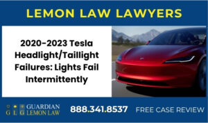 2020-2023 Tesla Model Y HeadlightTaillight Failures Lights Fail Intermittently or Permanently sue recall lemon lawyer attorney