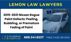 Nissan Rogue Paint Defects bubbling fading of paint lawyer attorney lemon